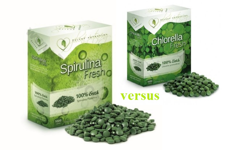 Chlorella a spirulina